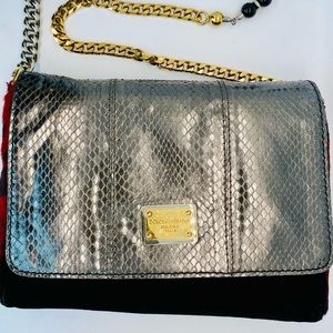 Authentic Dolce & Gabbana bag with 3 types of leather.